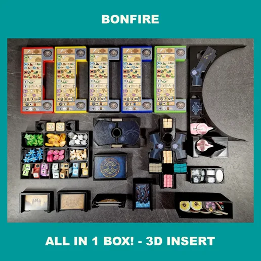 BONFIRE incl. extension TREES & CREATURES Insert (insert, organizer, inlay)