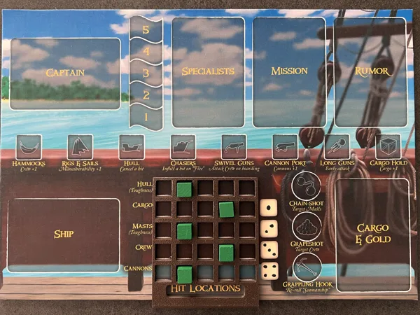Merchants & Marauders ship hit locations grid