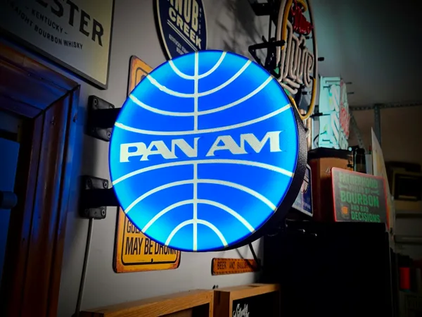 PAN-AM - 2-Sided Station Lightbox Sign