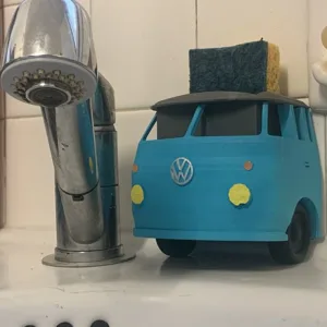 VW bus sponge holder