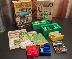 Agricola All Creatures Big and Small Game Piece Trays and Box Orgnaizer