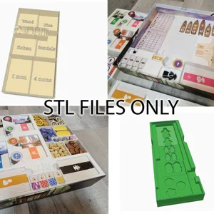 Iki (2021) & Akebono expansion board game Insert / box organizer with individual player trays