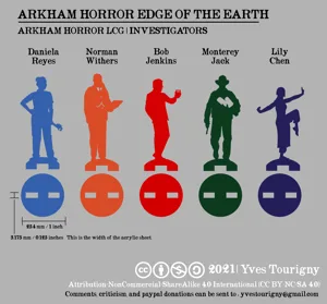 Arkham Horror LCG Investigator Standees (Edge of the Earth)