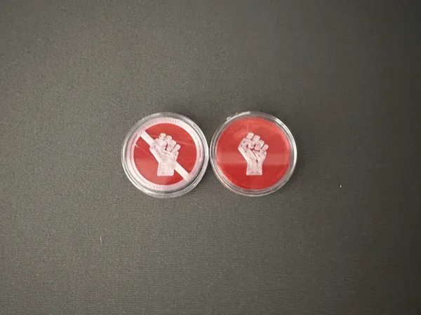 Marvel Champions/Arkham Horror/Board Game Ready/Exhaust Token