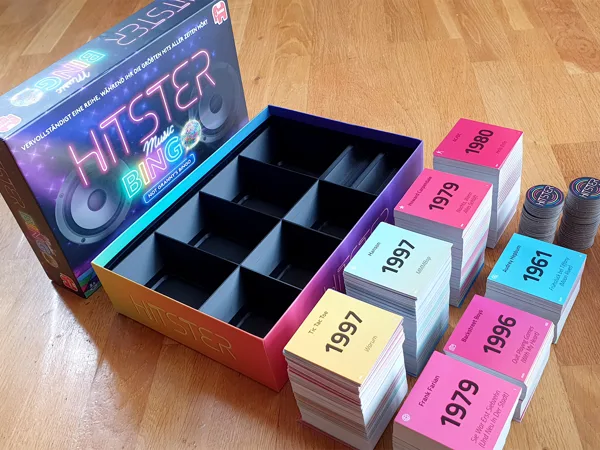 Hitster Board Game Collection Box Inlays