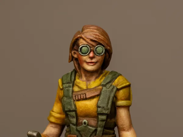 Zombicide miniature - Mechanical Girl