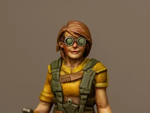 Zombicide miniature - Mechanical Girl