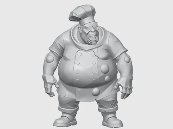 Toxic Fatties Chef - Miniature Zombicide (40mm)