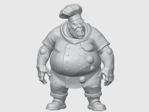 Toxic Fatties Chef - Miniature Zombicide (40mm)