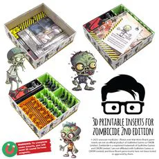 3d printable inserts for Zombicide 2nd edition