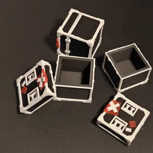 Custom Objective Crate With Lid for Zombicide 2nd Edition