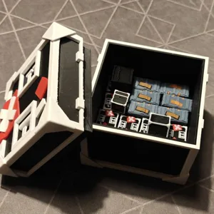 Custom 110 mm Storage Crate to Store Zombicide 2nd Edition Crate Tokens