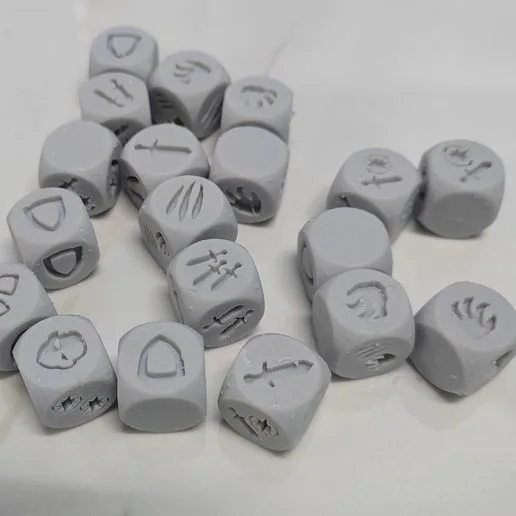 Massive Darkness 2 Dice with Supports for base game