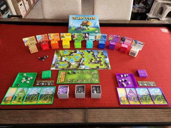 Cubitos Board Game + Fowl Play Expansion Organizer