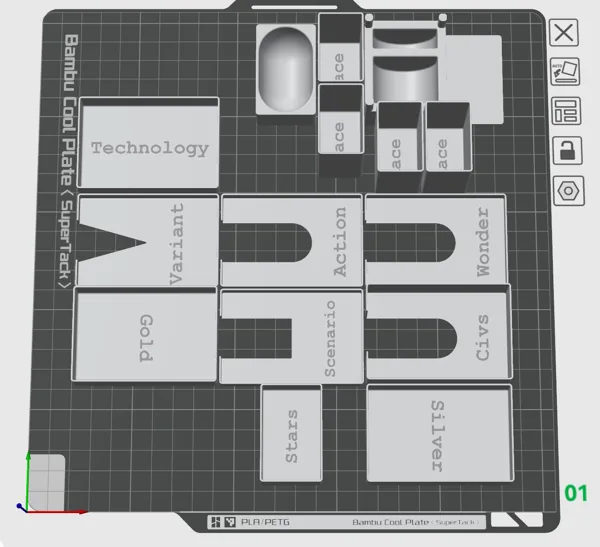 Age of Civilization Organiser Insert Remix with labels