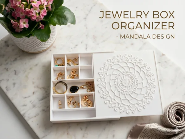 Jewelry box organizer - mandala