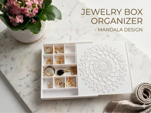 Jewelry box organizer - mandala