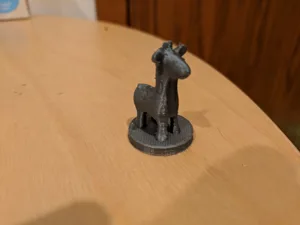 Giraffe on base for Stuffed Fables Board Game
