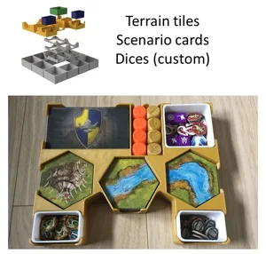 Battlelore Organizer : Terrain, Scenario, Dices, Tokens