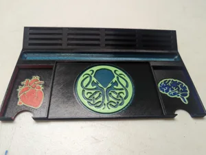 MMU3 painted Mansions of Madness Player board