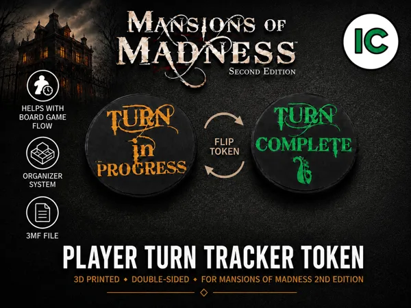 Turn Tracker Tokens - Mansions of Madness