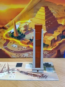 Imhotep Board game Temple and Obelisk