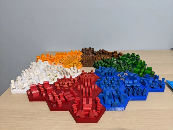 Catan Game Pieces Holders