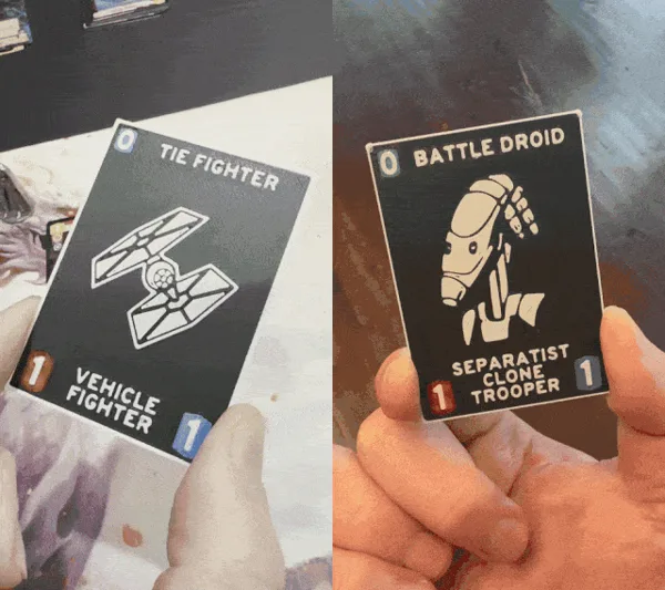 Double-Sided Token Units for Star Wars: Unlimited