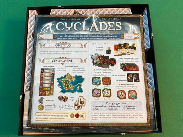 Cyclades legendary edition inserto