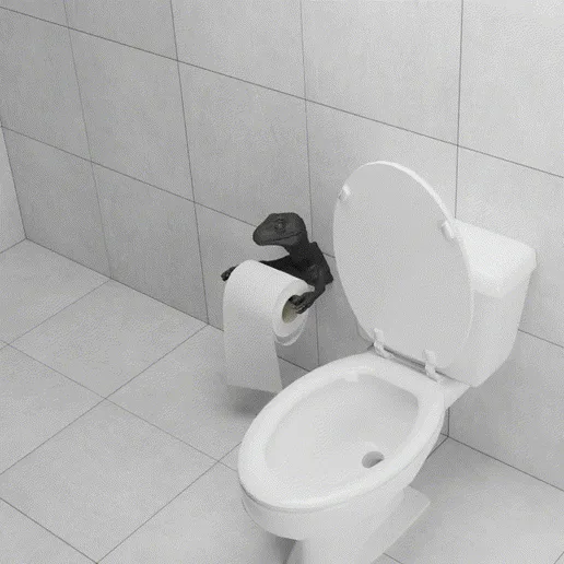 🦖 Raptor 🦖 Toilet Paper 🧻 Holder 🧻