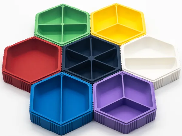 Magnetic Hex Tray SYSTEM for Board Games Stackable