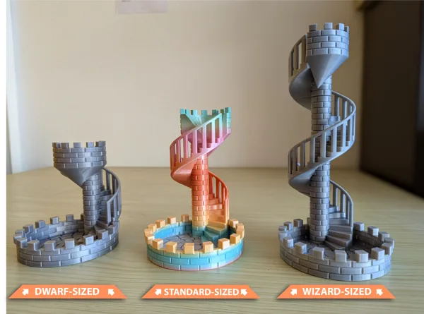 Modular Dice Tower Castle Stairs