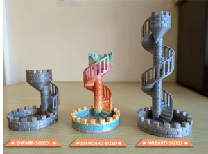 Modular Dice Tower Castle Stairs