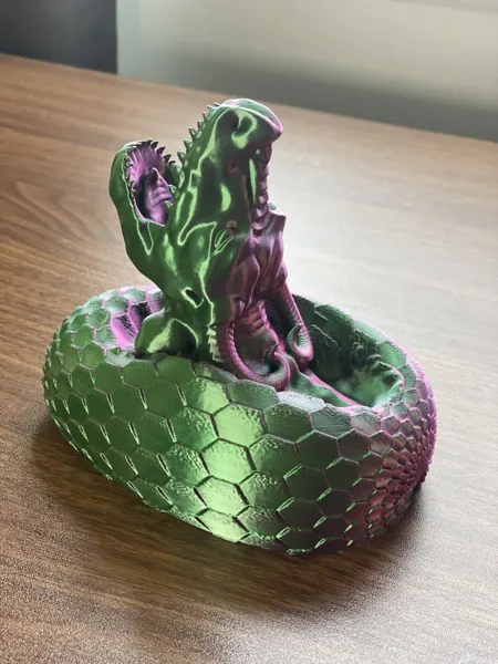 Dragon Egg Dice Tower (Supportless Print)