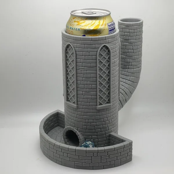 Can holder and dice tower combo