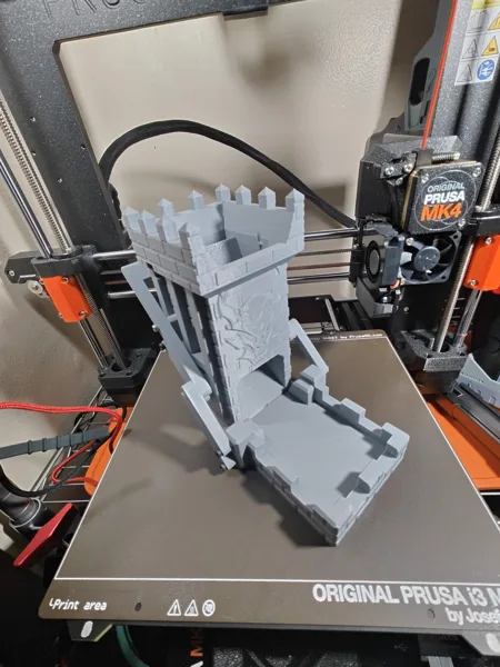 Self-Loading Lego Dice Tower