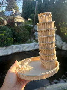 Leaning Dice Tower of Pisa