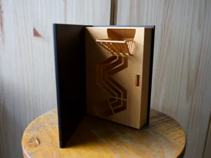 Hidden Book Dice Tower (Customizable)