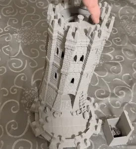 Castle tower - D&D - tower - Added dice storage