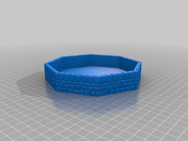Octagonal Dice Tray - Stoneclad