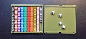 100 D6 12mm Box with dice tray