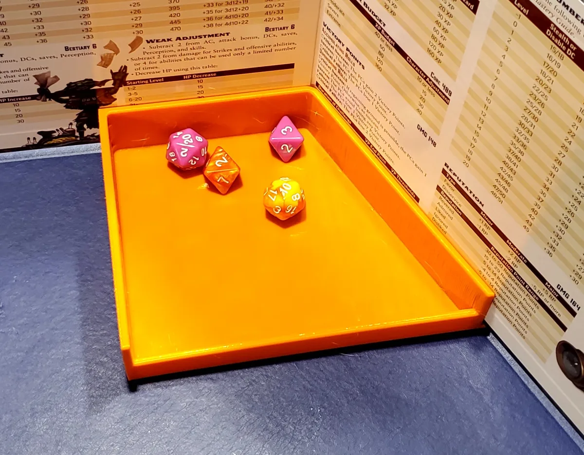Game Master Screen Holder Dice Tray