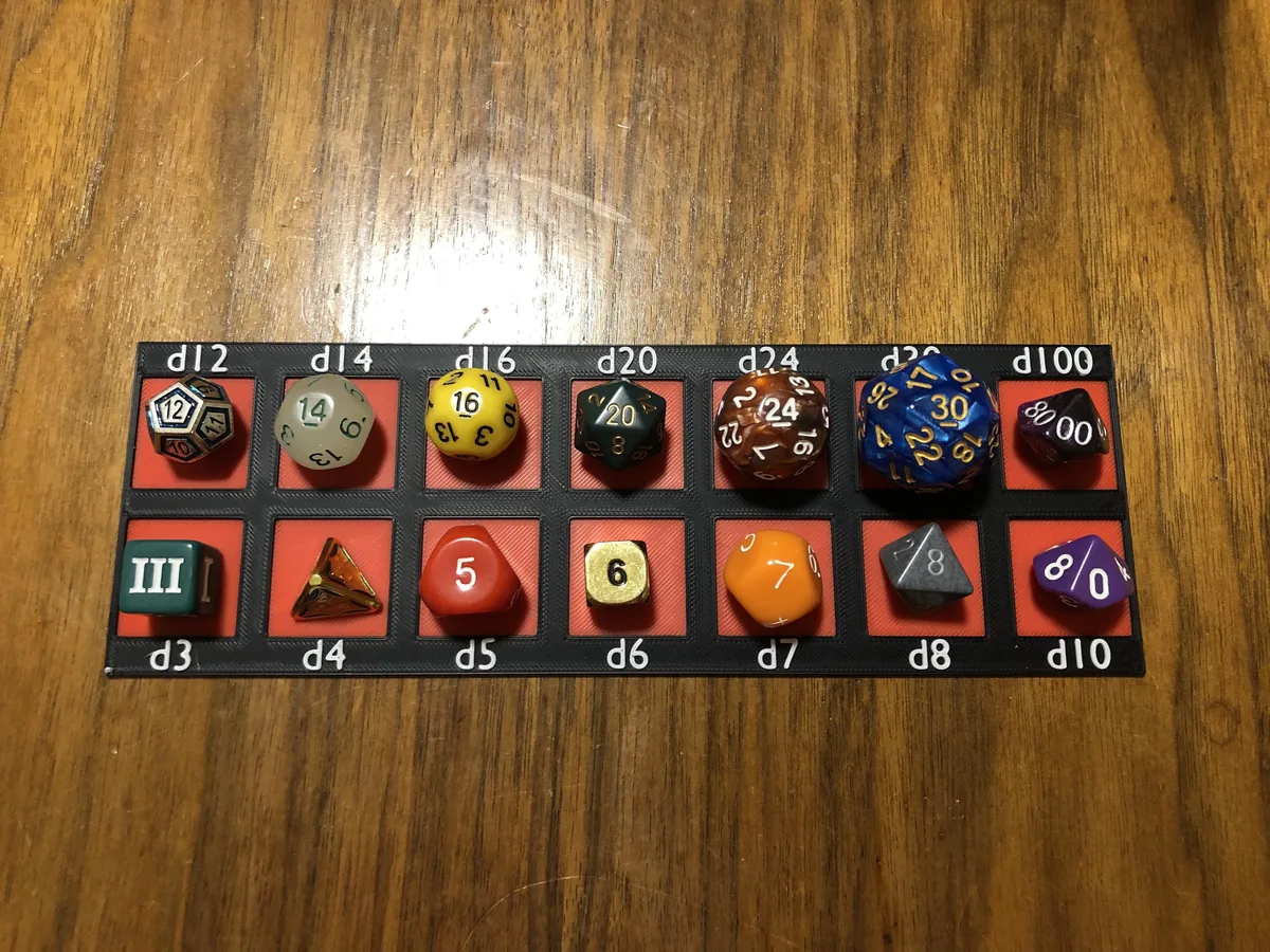 DCC Dice Chain (Weird Dice) Tray