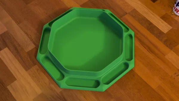 Octagonal Dice Tray