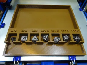 D&D Dice Tray - Labeled Dice Remix