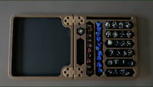 DnD Travelling Dice Tray (Wood Effect)