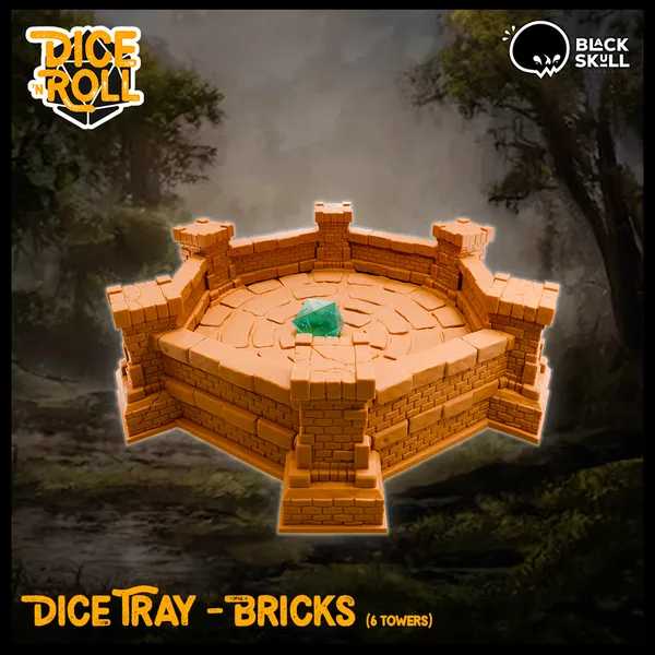 Dice Tray - Six Towers & Dice Holder
