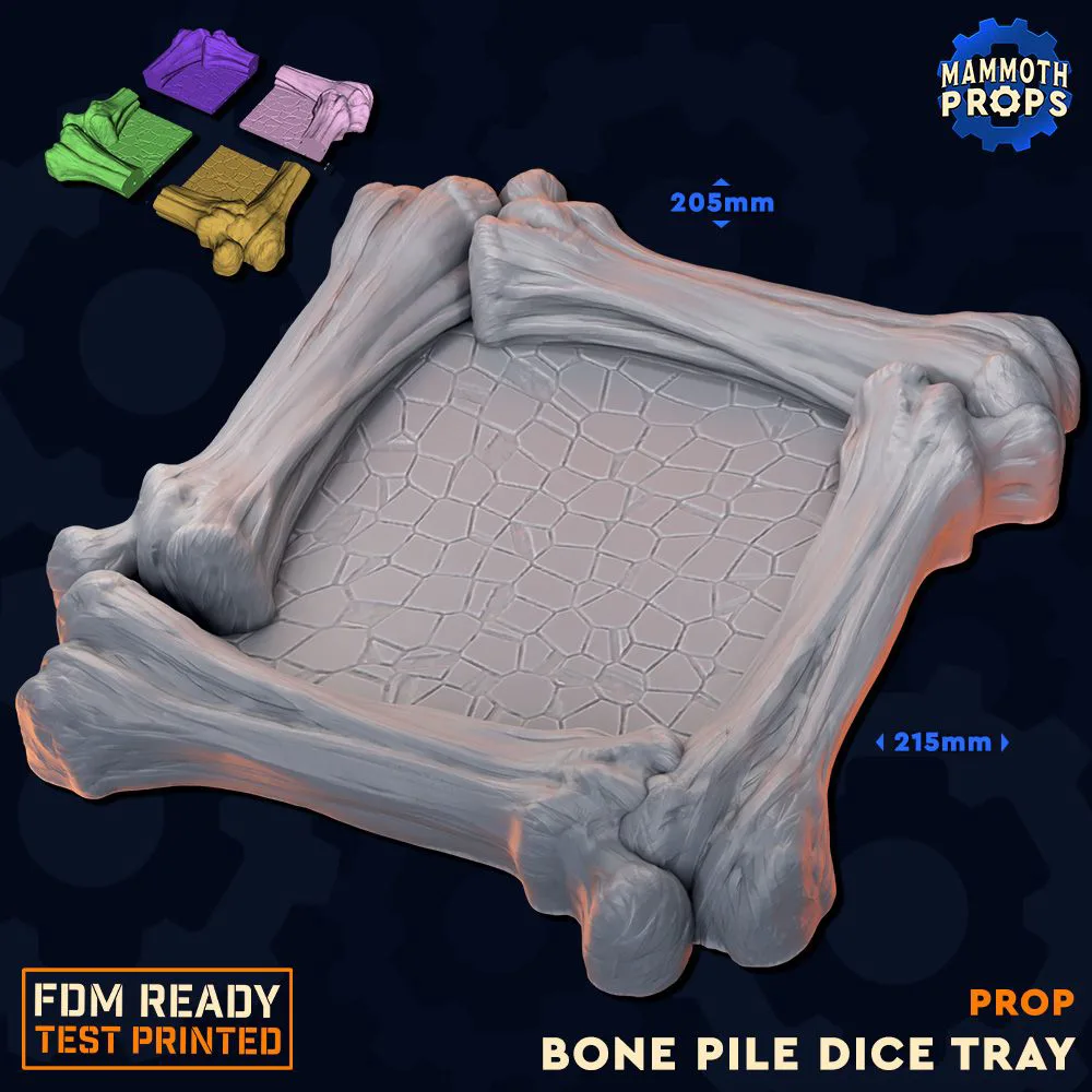 Bone Pile Dice Tray