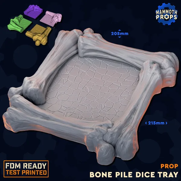 Bone Pile Dice Tray