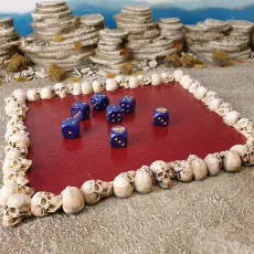Dice tray decorated with skulls STL-file